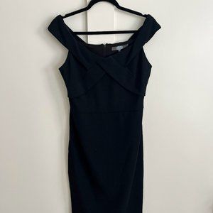 Eva Franco Off-Shoulder Black Dress